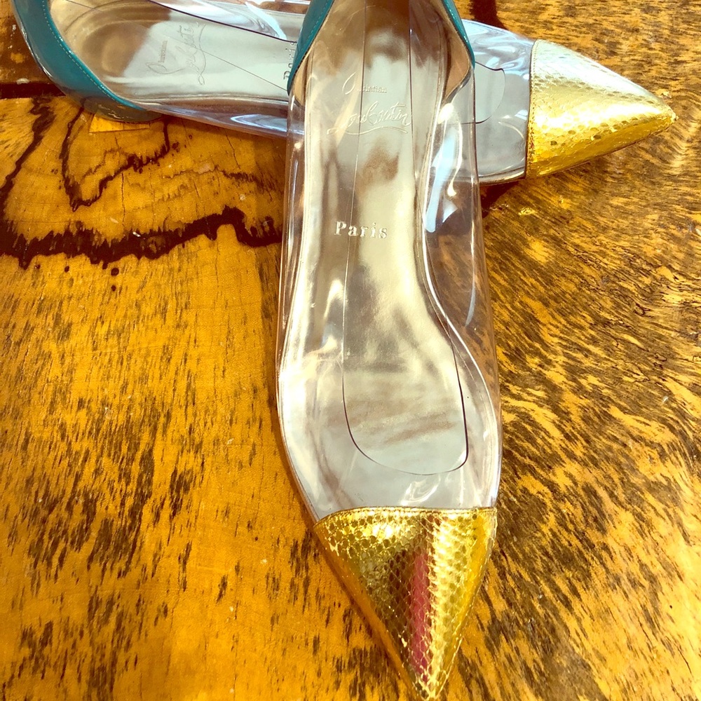 Christian Louboutin PVC flat pumps 39